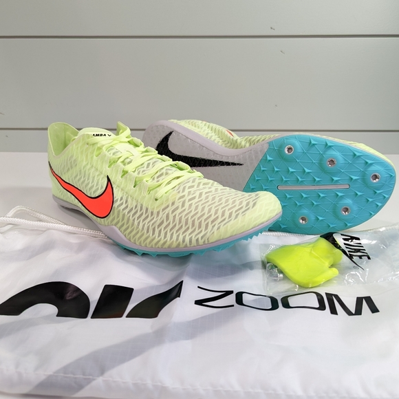 Nike Other - Nike Mamba 5 Barely Volt Hyper Orange AJ1697-700 Track Field Distance Spike 10.5
